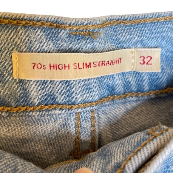 Levi's 70s High Slim Straight in Light Wash, 32 - Picture 8 of 13